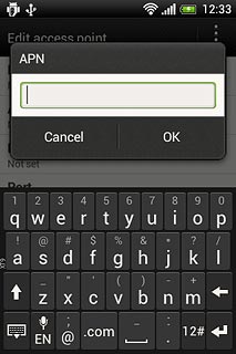 Key in mms.vodafone.net  and press OK.
