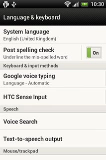 Press System language.