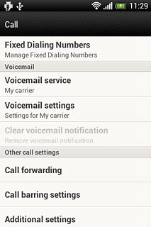 Press Voicemail settings.