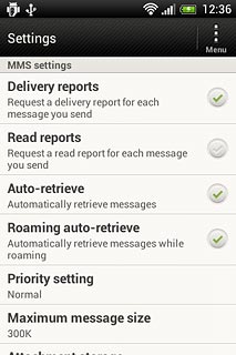 Press Roaming auto-retrieve to turn on the function.