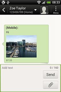 Press Add text.Write the picture message.