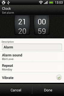 Press Vibrate to turn the function on or off.