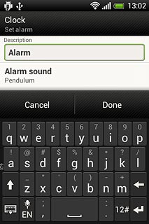 Press Alarm sound.