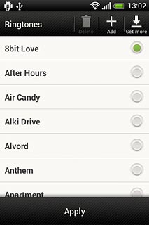 Press the different alarm tones to listen to them.