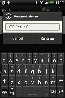 Key in the required name and press Rename.