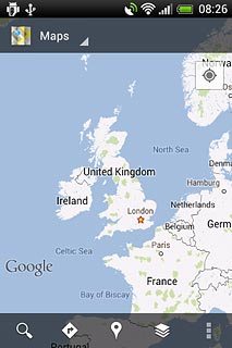 Press the search icon.Key in the required destination.Results matching what you key in are displayed.