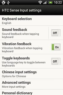 Press Advanced settings.