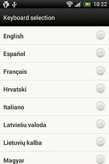 Press the required languages to select them.