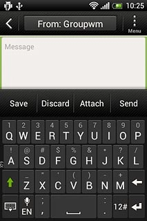 Press the letters to key in the required word.A number of words based on the letters you've keyed in are displayed.