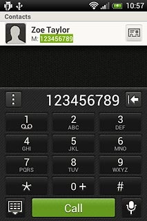 Key in the required number and press Call.