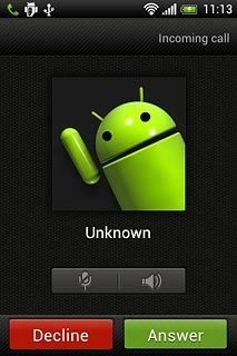 When you have an ongoing call, the new call is signalled by a sound.Press Answer.