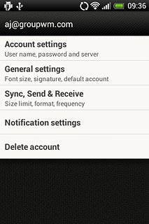 Press Sync, Send & Receive.