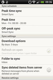 Press Peak time sync.