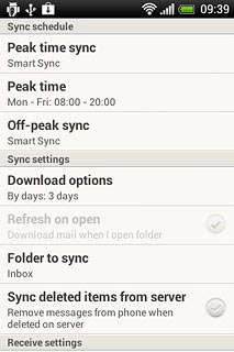 Press Off-peak sync.