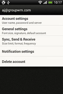 Press General settings.