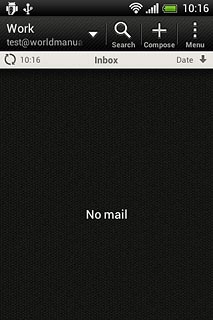 Press the name of the email account.