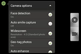 When the field next to the menu item is ticked (V), the function is turned on.