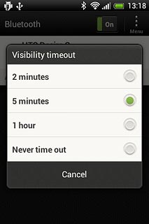 Press the required interval.