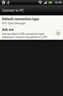 Press Default connection type.