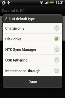 Press Disk drive.