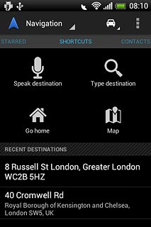 Press Speak destination.Say the required destination.