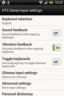 Press Keyboard selection.