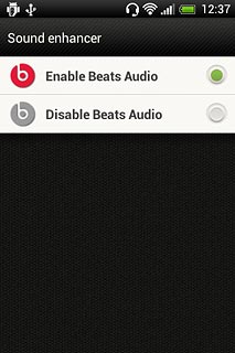 Press Enable Beats Audio or Disable Beats Audio.