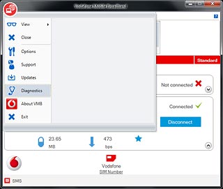 Click Diagnostics.