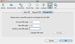 Highlight the field next to Confirm New PIN code and key in the new PIN again.