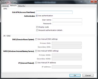 Highlight the field next to Password and key in vodafone