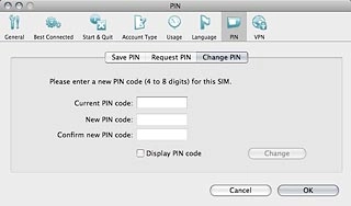 Click Change PIN.
