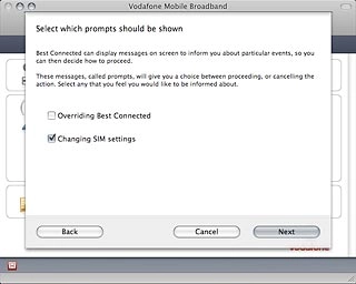Changing SIM settings