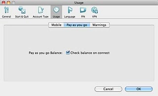 Click OK to save the settings.