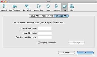 Click Change PIN.