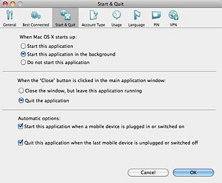 Click Start & Quit.