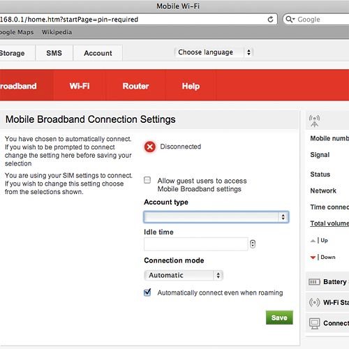 Click the drop down list below Account type.