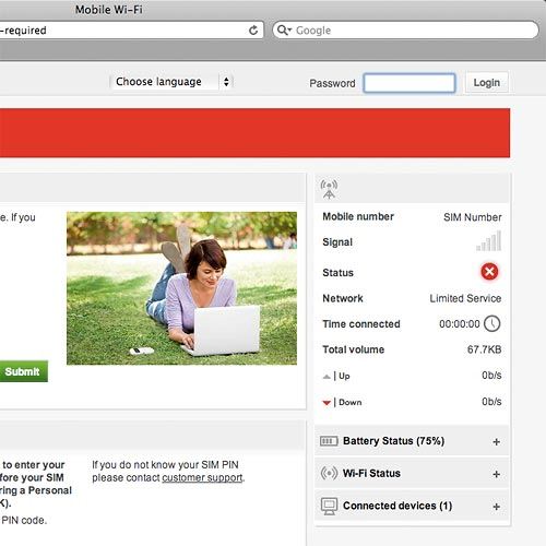 Open a browser window.Key in 192.168.0.1 in the address bar and press Enter.Highlight the field next to Password and key in admin