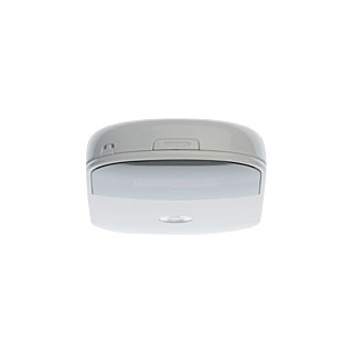 Turn the back of your router towards you.Press the catch at the top of the router and remove the back cover.