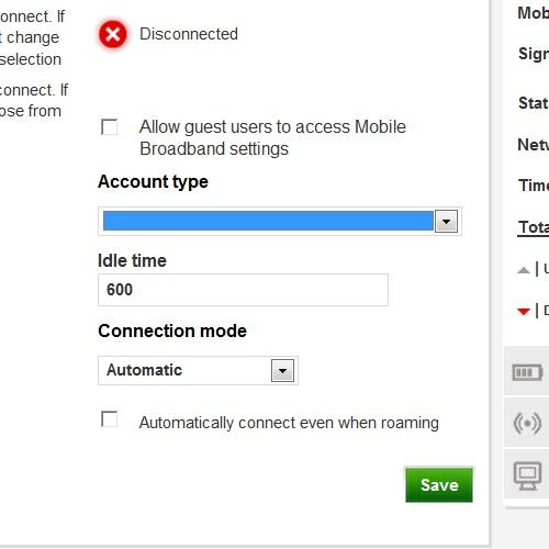 Click the drop down list below Account type.