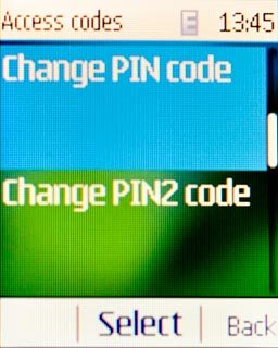 Scroll to Change PIN code and press the Navigation key.