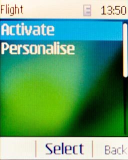 Scroll to Activate and press the Navigation key.