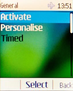 Scroll to Activate and press the Navigation key.