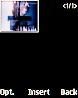Highlight the required picture and press the Navigation key.