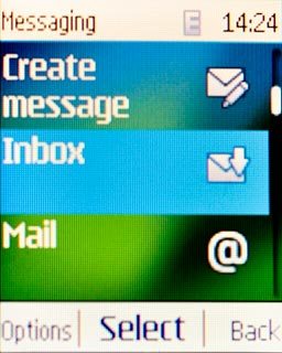 Scroll to Inbox and press the Navigation key.