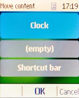 Highlight the required position and press the Navigation key.