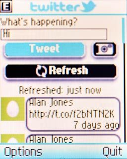 Scroll to Tweet and press the Navigation key.