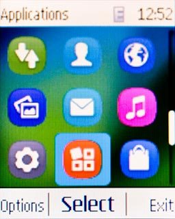 Scroll to Applications and press the Navigation key.