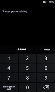 Key in your current PIN and press enter.
