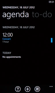 Press the required appointment to view the appointment details.