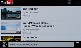You can now use the application.Please note that YouTube isn't part of the original application package and therefore only a general description is given here.You have a number of options, such as:Search for video clipsSearch for video clips in a categoryIf you have a YouTube account and you log on, you can also:Upload video clipsShare video clipsCreate playlistsRate video clips